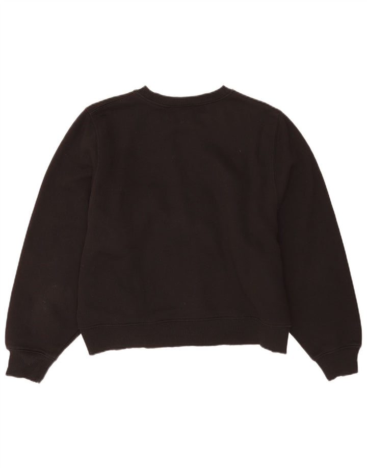 Damska bluza oversize Zara Crop UK 14, średnia czarna bawełna