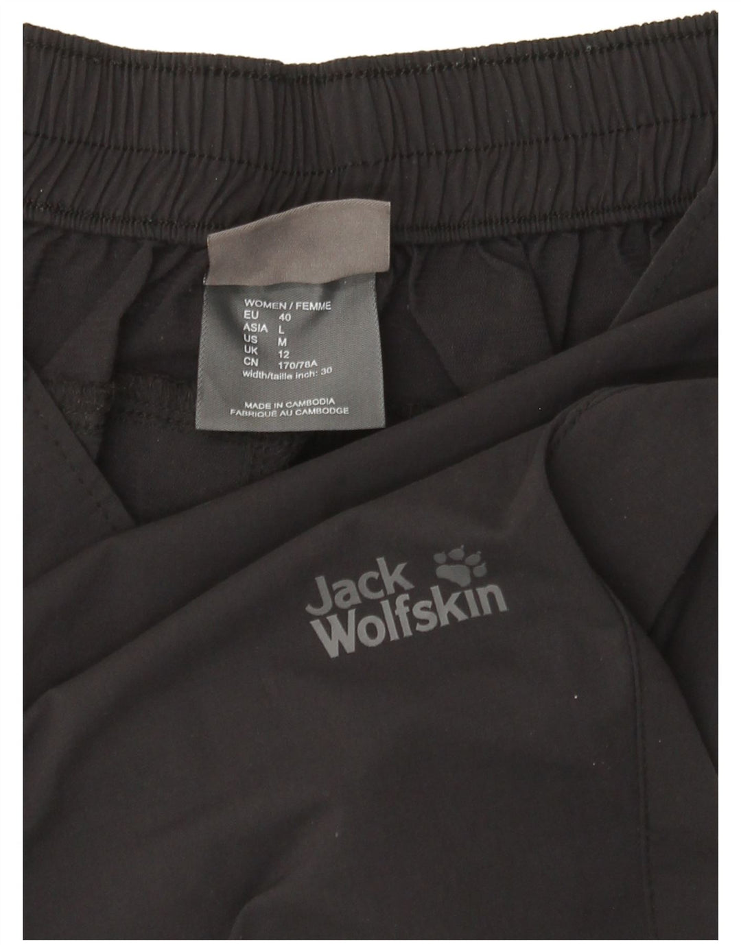 Damskie bermudy Jack Wolfskin UK 12 Medium W32 czarne