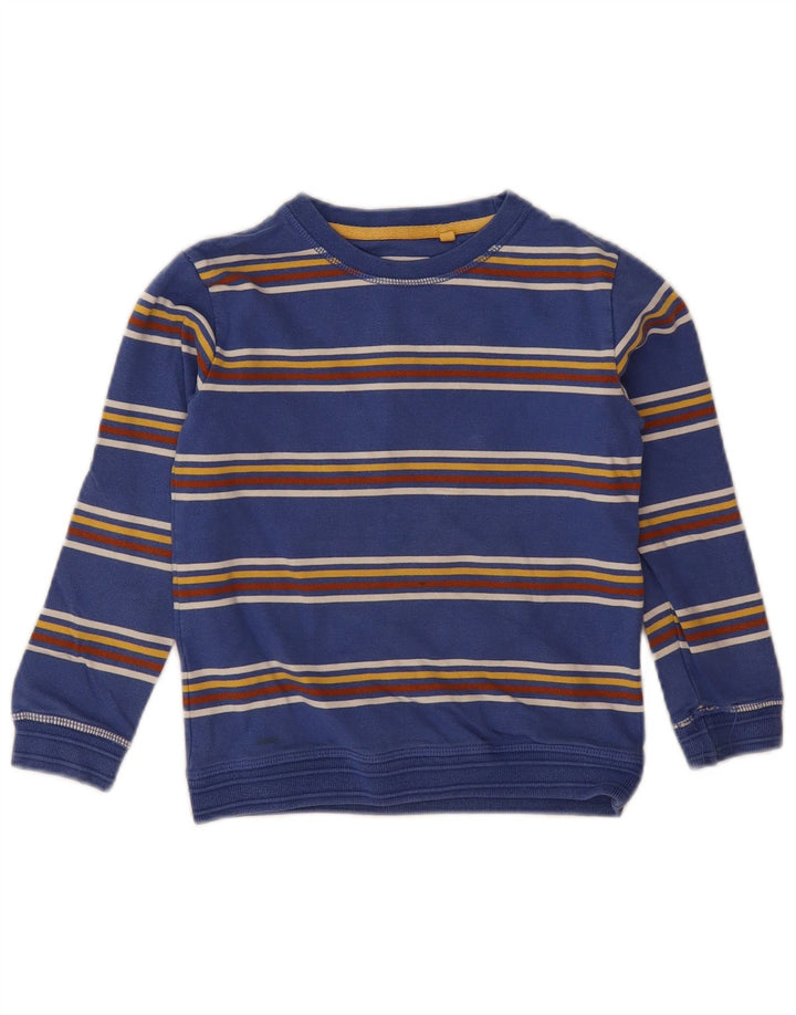 Bluza chłopięca Fat Face, 5-6 lat, bawełniana w niebieskie paski