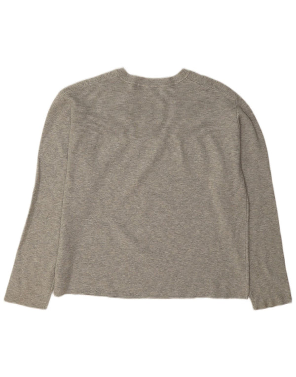 Sweter damski Marks & Spencer z okrągłym dekoltem, UK 14, średnioszara wiskoza