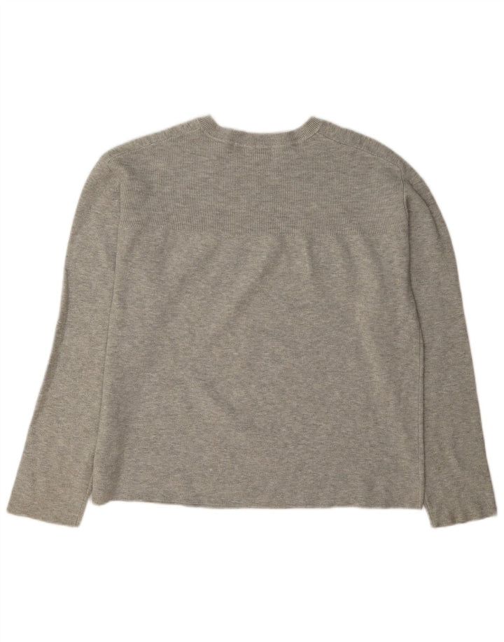 Sweter damski Marks & Spencer z okrągłym dekoltem, UK 14, średnioszara wiskoza