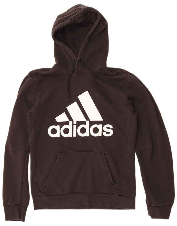 Damska bluza z kapturem Adidas Graphic UK 10 Small Black Cotton