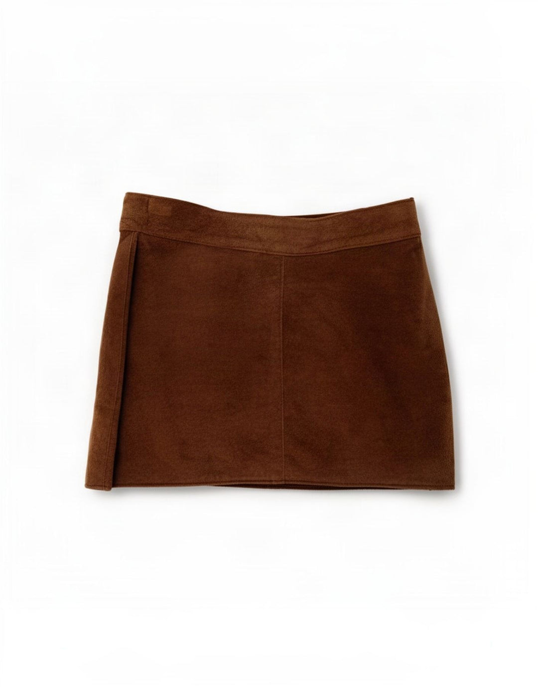 Zamszowa spódniczka mini damska Zara IT 44 Medium W25 brązowa