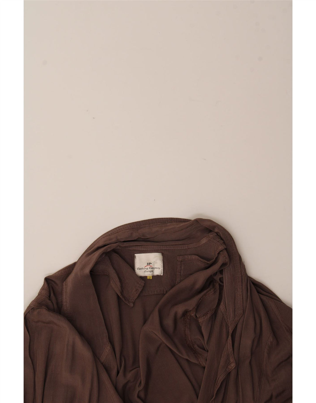 VINTAGE Womens Oversized Longline Blazer Jacket UK 2 2XS Brown Vintage Vintage and Second-Hand Vintage from Messina Hembry 