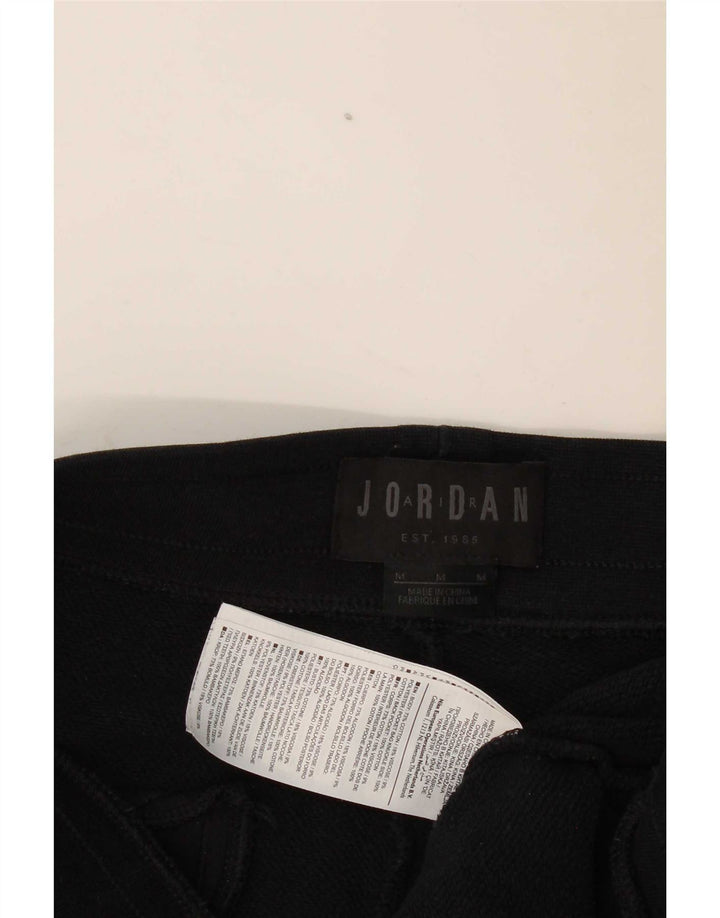 Męskie spodnie dresowe Jordan Graphic, joggery, średnia czarna bawełna