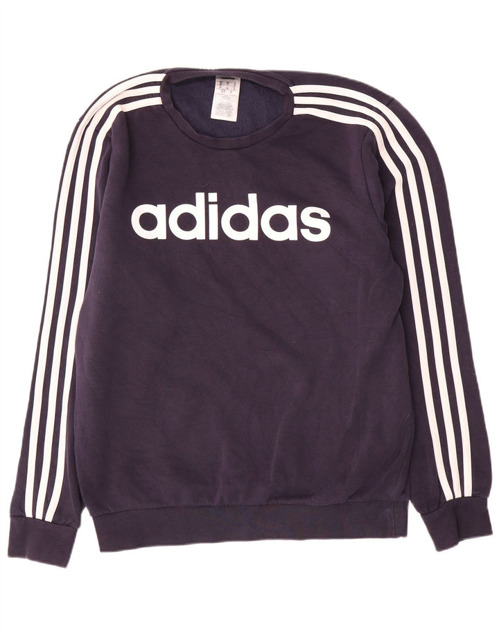 Adidas Męska bluza sweterkowa, średni granatowy poliester