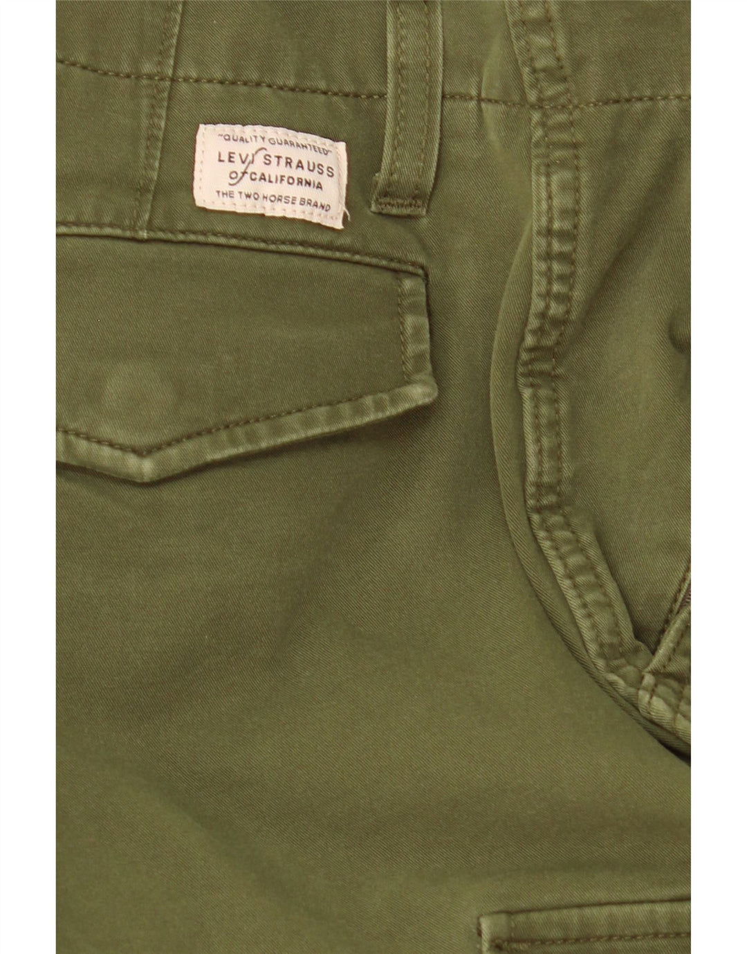 Męskie spodnie cargo Levi's W31 L30 Zielona bawełna