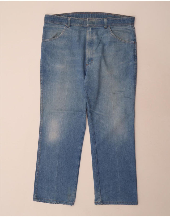 WRANGLER Męskie proste dżinsy o regularnym kroju W38 L29 Niebieski poliester