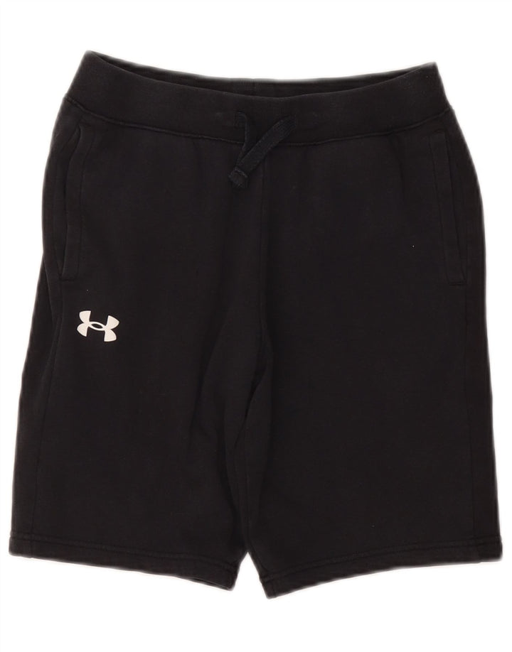 Chłopięce spodenki sportowe UNDER ARMOUR na 11-12 lat, duże, czarne, bawełniane