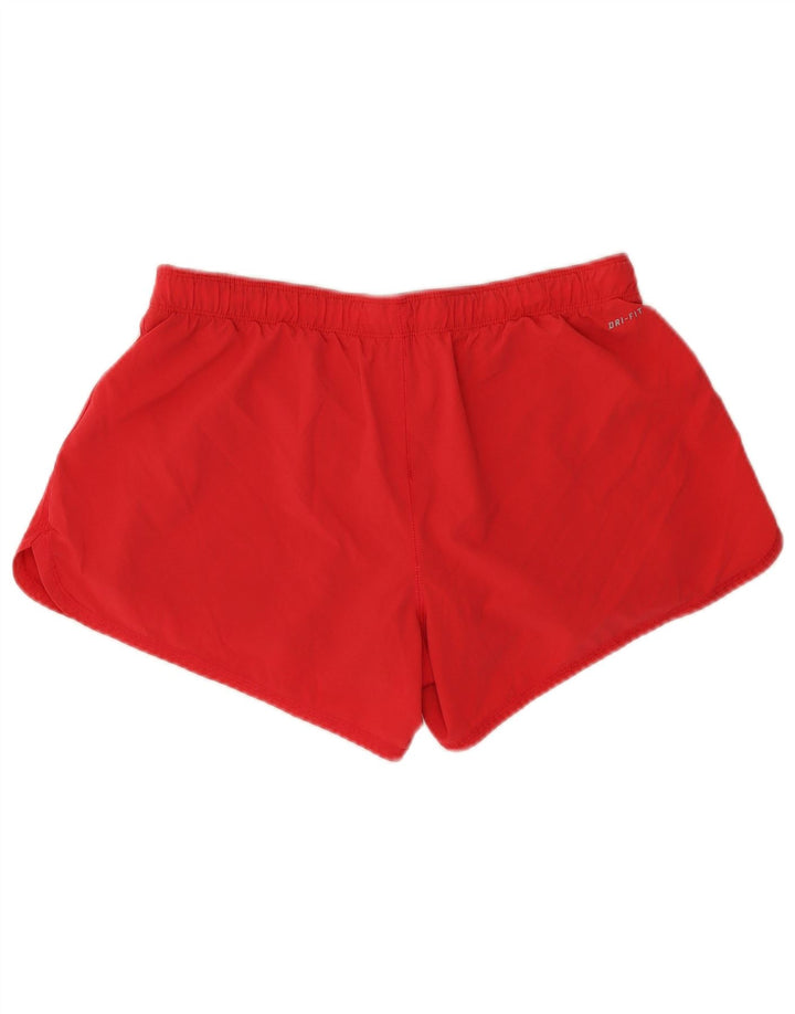 Damskie spodenki sportowe NIKE Dri Fit UK 16, duże, czerwone, poliestrowe