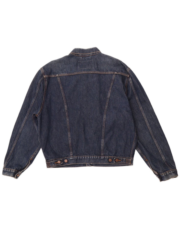 Męska kurtka dżinsowa WRANGLER UK 40, duża, granatowa, bawełniana