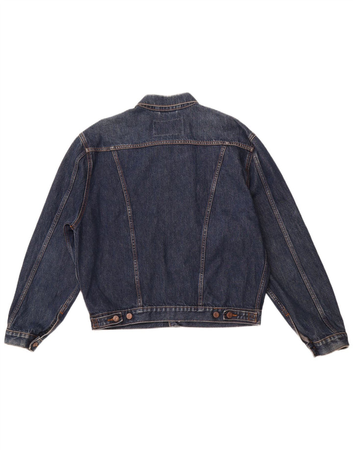 Męska kurtka dżinsowa WRANGLER UK 40, duża, granatowa, bawełniana