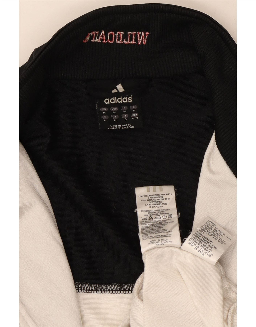 Kurtka męska adidas Wildcats Graphic Tracksuit Top, średnia biała, z blokami kolorów
