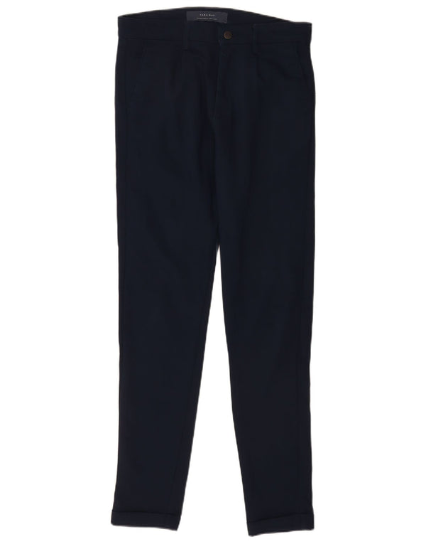 Spodnie męskie Zara Skinny Chino EU 38 Small W30 L29 Granatowe