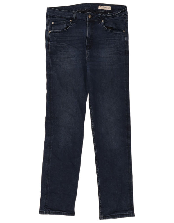 Marks & Spencer Damskie proste dżinsy UK 12 Medium W30 L28 Granatowe