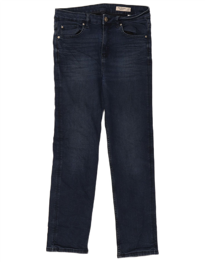 Marks & Spencer Damskie proste dżinsy UK 12 Medium W30 L28 Granatowe