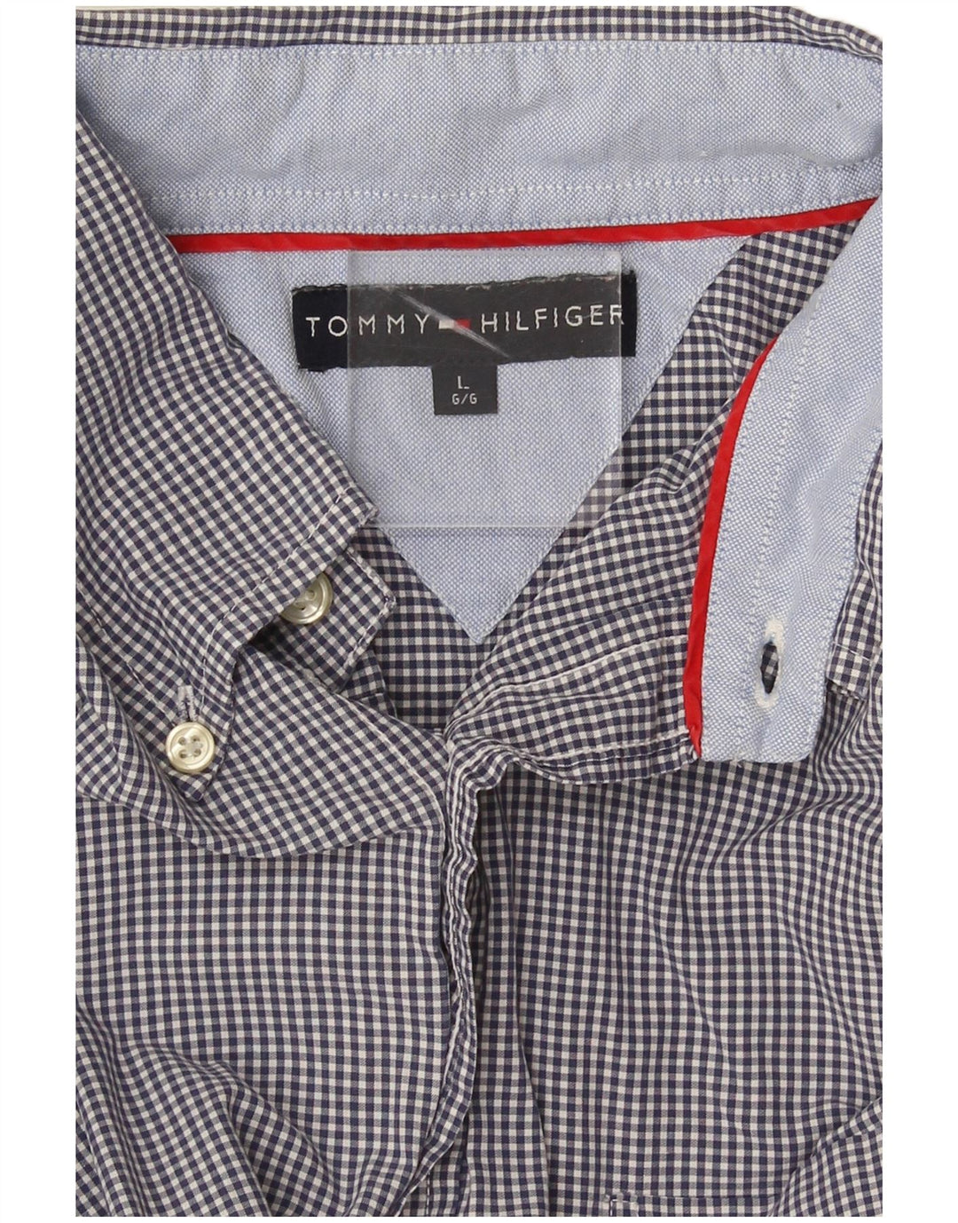 Koszula męska Tommy Hilfiger, duża, granatowa w kratkę