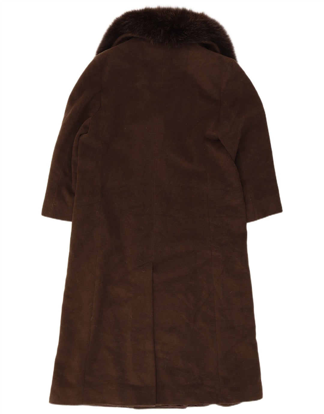 Marella Damski płaszcz oversize UK 10 Small Brown z dziewiczej wełny