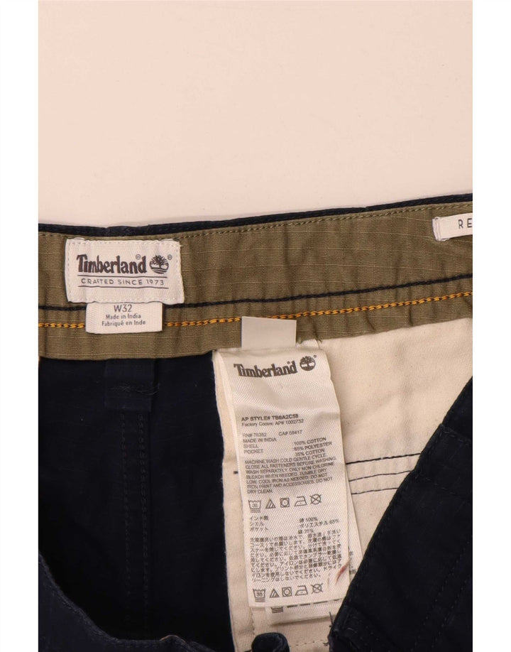 Męskie spodenki cargo Timberland W32 Średni granatowy, bawełniany