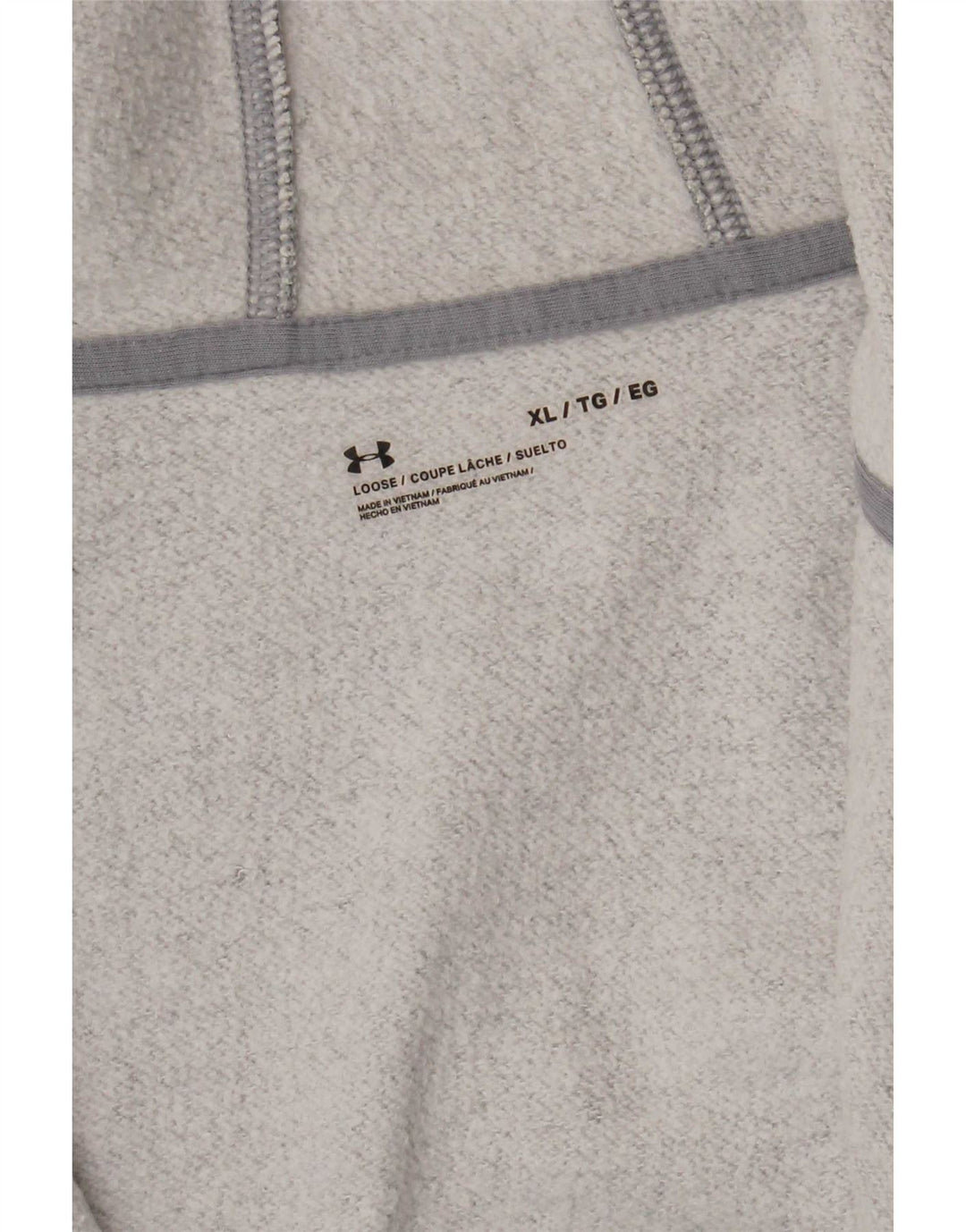 Męski sweter z kapturem i zamkiem Under Armour XL, szary, nakrapiany