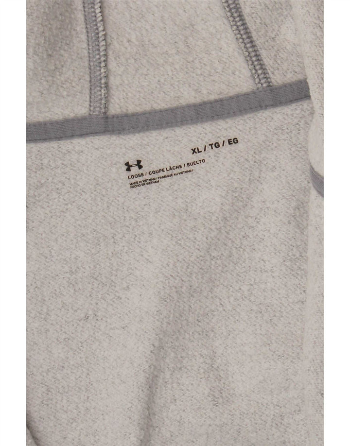 Męski sweter z kapturem i zamkiem Under Armour XL, szary, nakrapiany