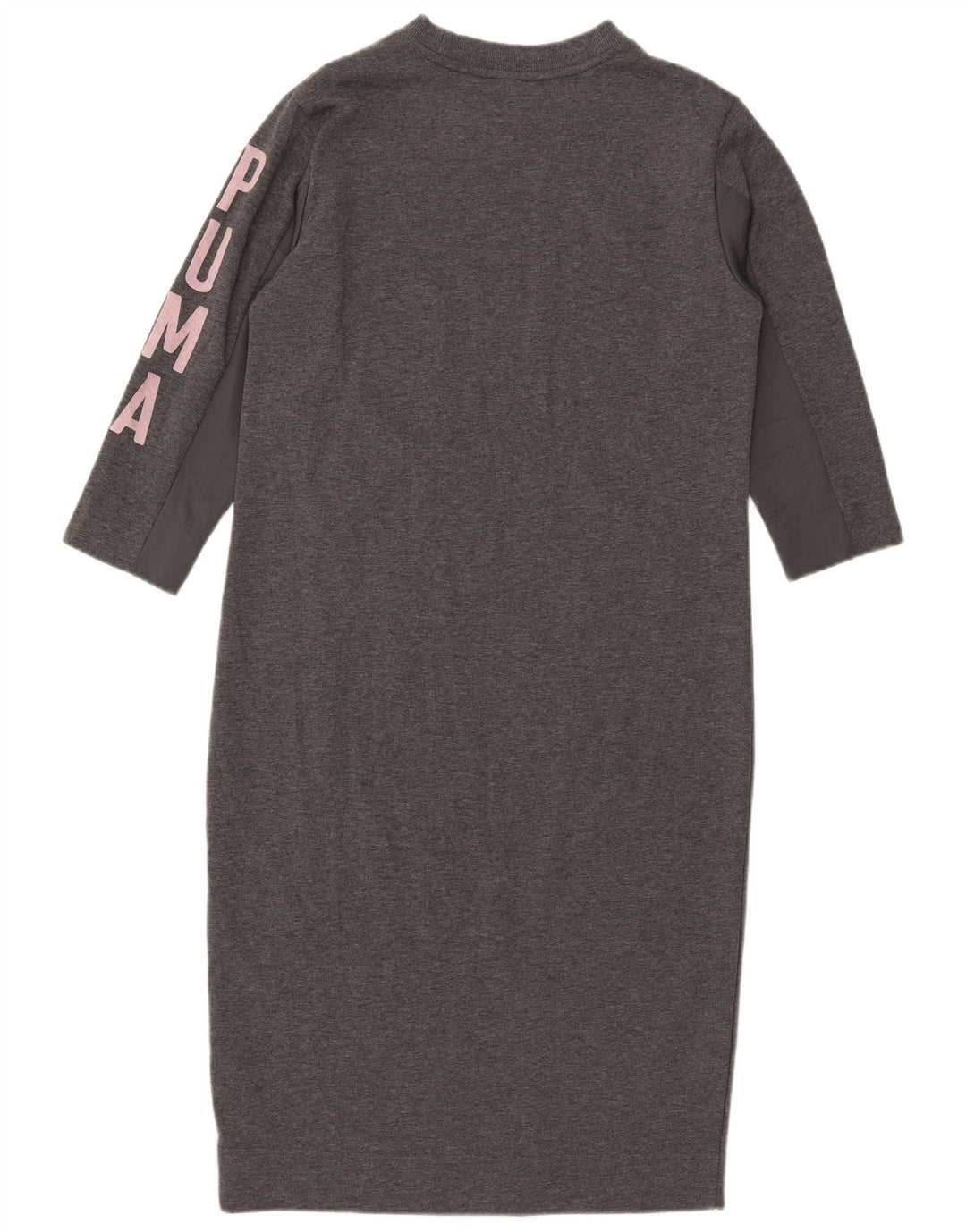 Damska sukienka oversize z grafiką Puma UK 10, mała, szara nakrapiana