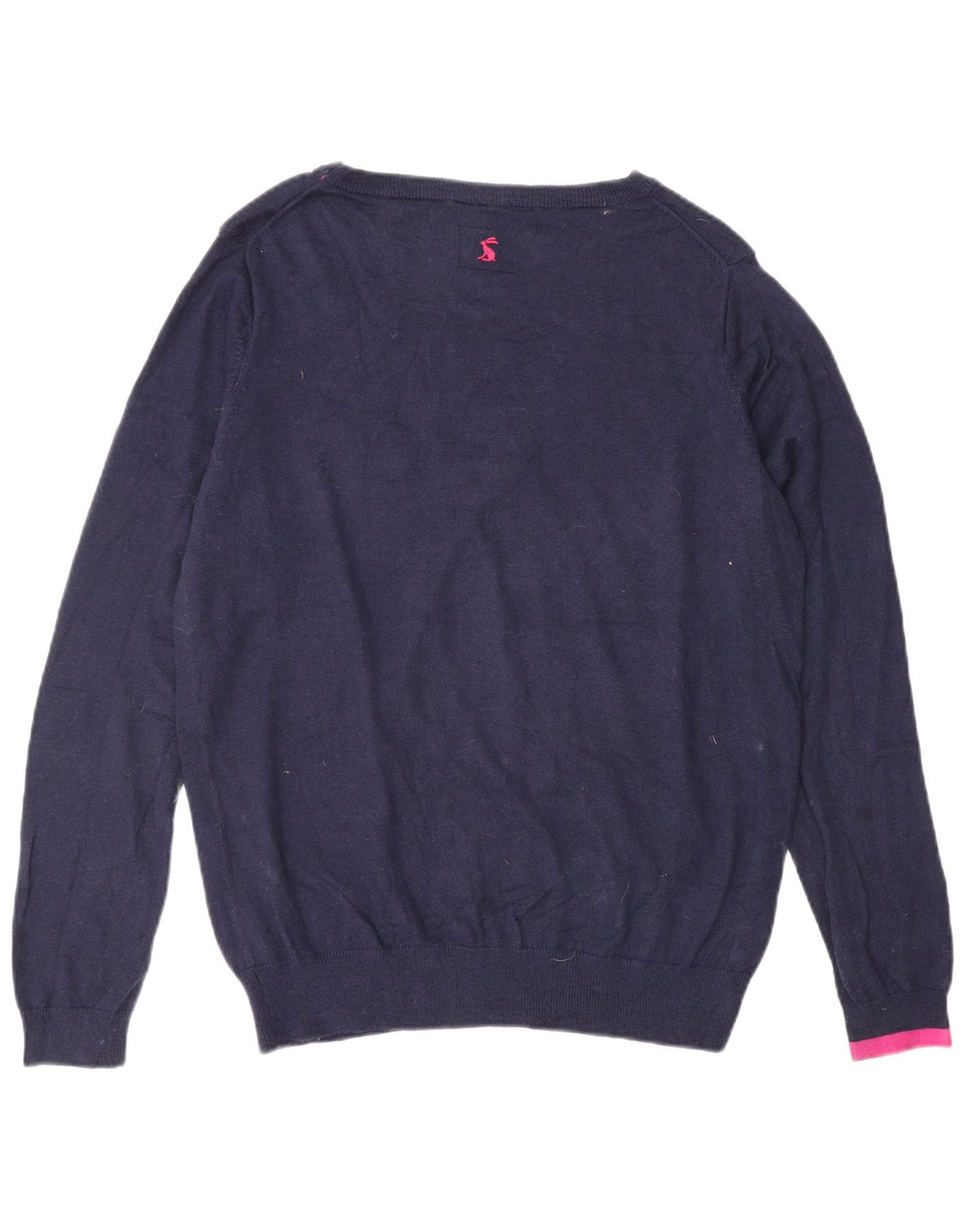 Sweter damski Joules z dekoltem w łódkę UK 14, duży, granatowy, świąteczny