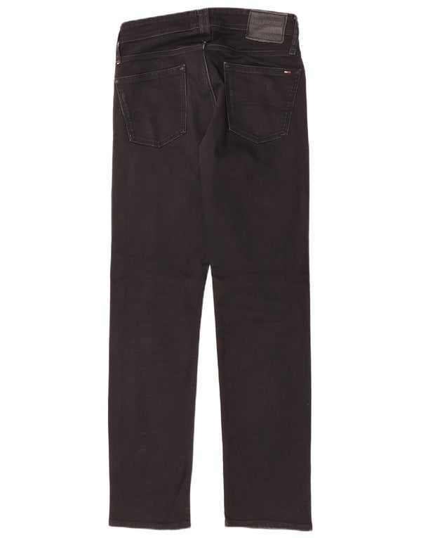 Męskie jeansy slim fit Tommy Hilfiger W30 L32 Czarne bawełniane