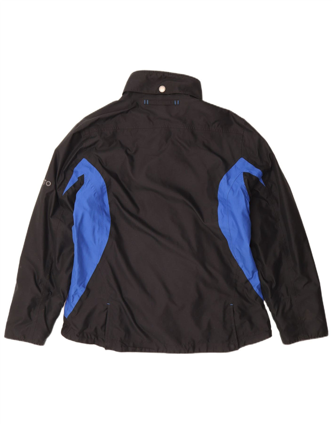 Damska kurtka wiatrówka oversize Musto UK 16, duża, czarna, z blokami kolorów