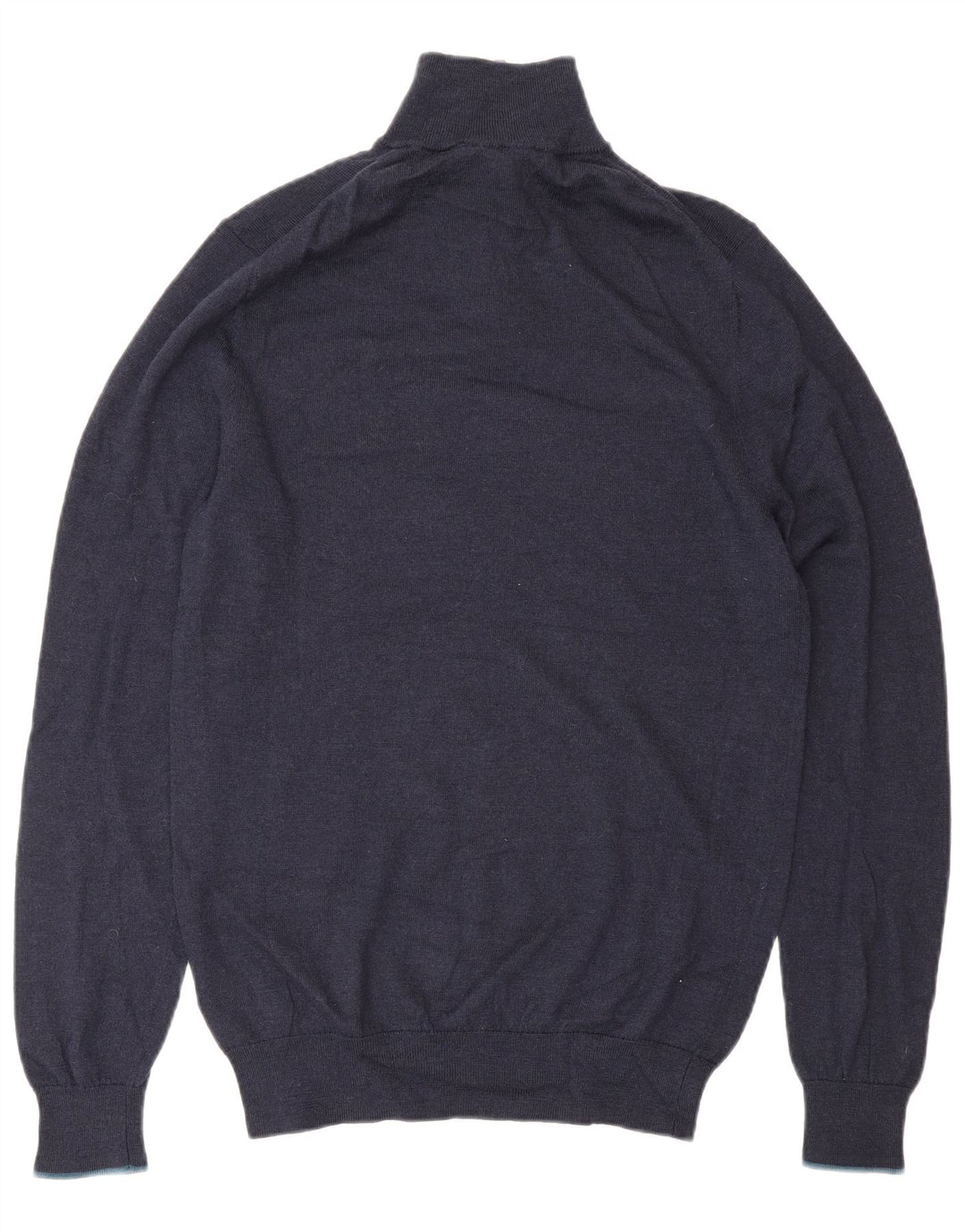 Męski sweter zapinany na zamek White Stuff, mały, granatowy, wełniany