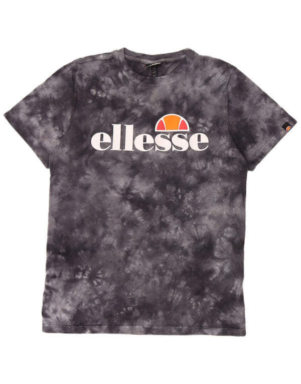 Męski T-shirt z grafiką Ellesse, mały, granatowy, bawełniany Tie Dye