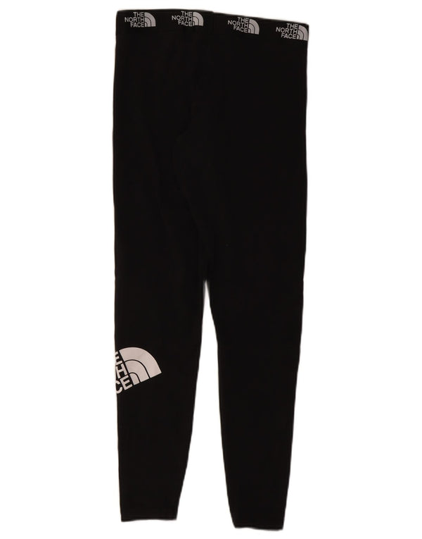 Damskie legginsy graficzne The North Face UK 12, średnie czarne, bawełniane