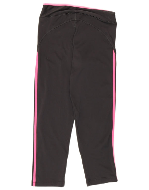 Legginsy Adidas Damskie Climalite Capri UK 8 Małe Czarne Poliester