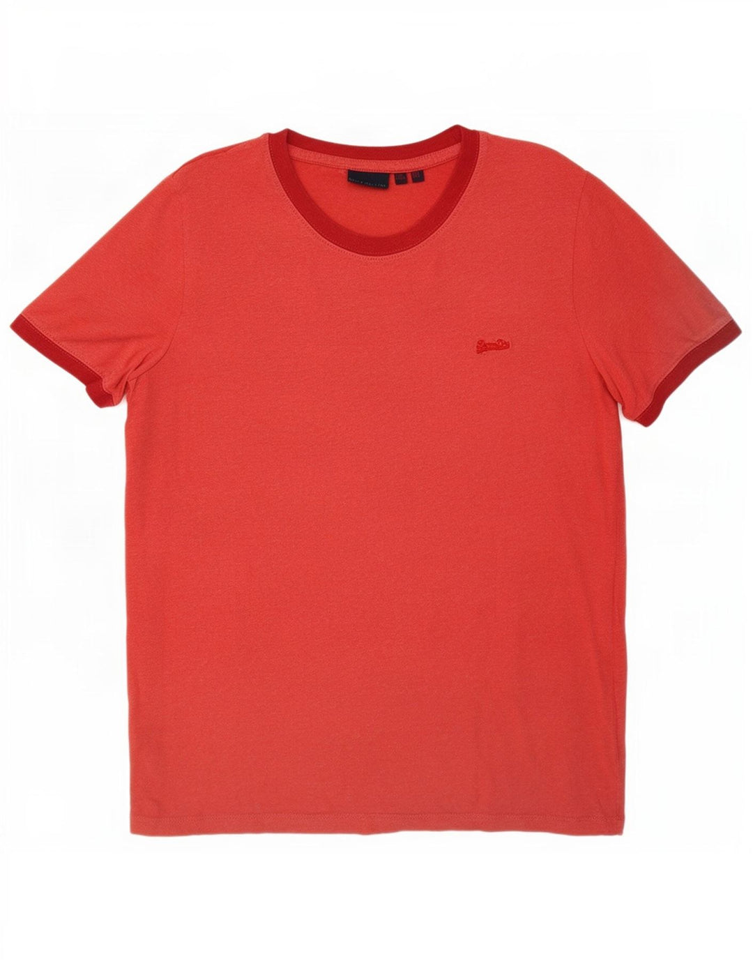 T-shirt damski Superdry Top UK 10, mały, czerwony, bawełniany
