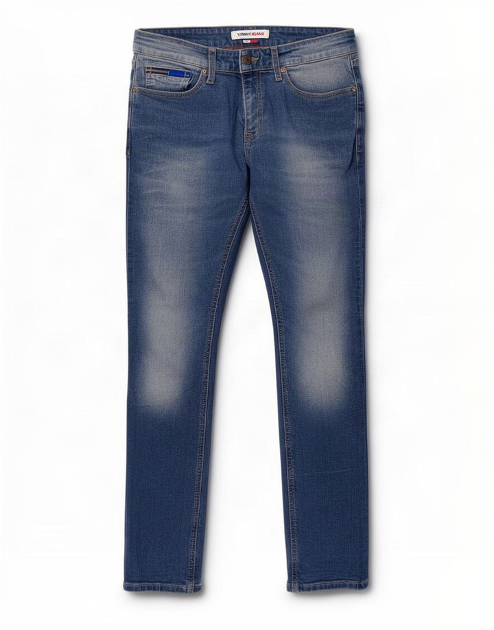 Męskie jeansy slim fit Tommy Hilfiger W30 L30 Niebieskie bawełniane