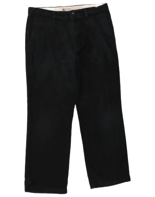 Męskie spodnie Chino Marks & Spencer Blue Harbor W34 L29 Czarne bawełniane