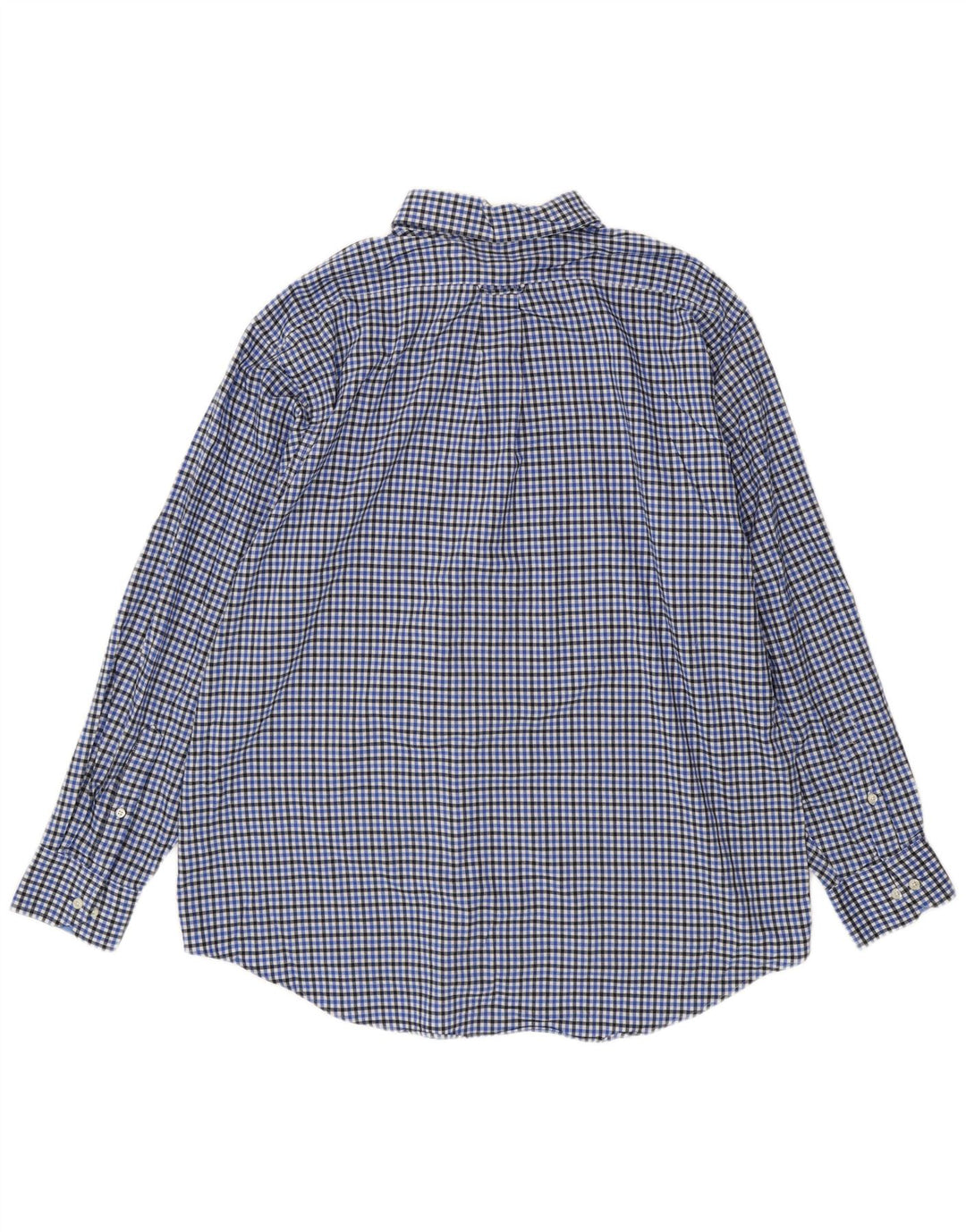 Koszula męska Izod, rozmiar 17 17 1/2 XL, bawełniana niebieska kratka