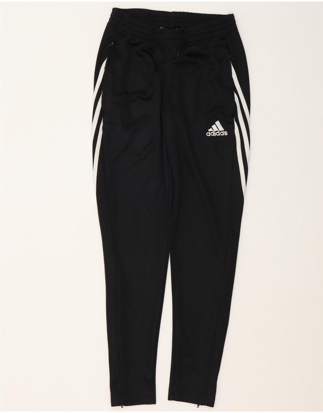 Męskie spodnie dresowe Adidas Climalite, małe, czarne, poliestrowe