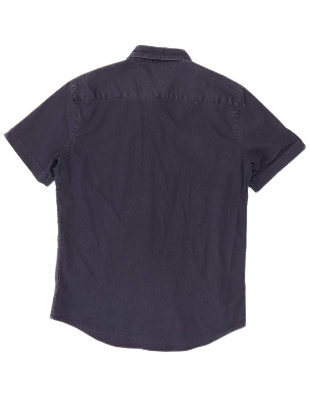 TOMMY HILFIGER Męska koszula z krótkim rękawem o kroju slim fit, średnia, granatowa, bawełniana