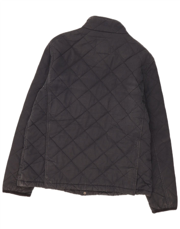Męska pikowana kurtka Fat Face UK 42 XL, granatowa, bawełniana