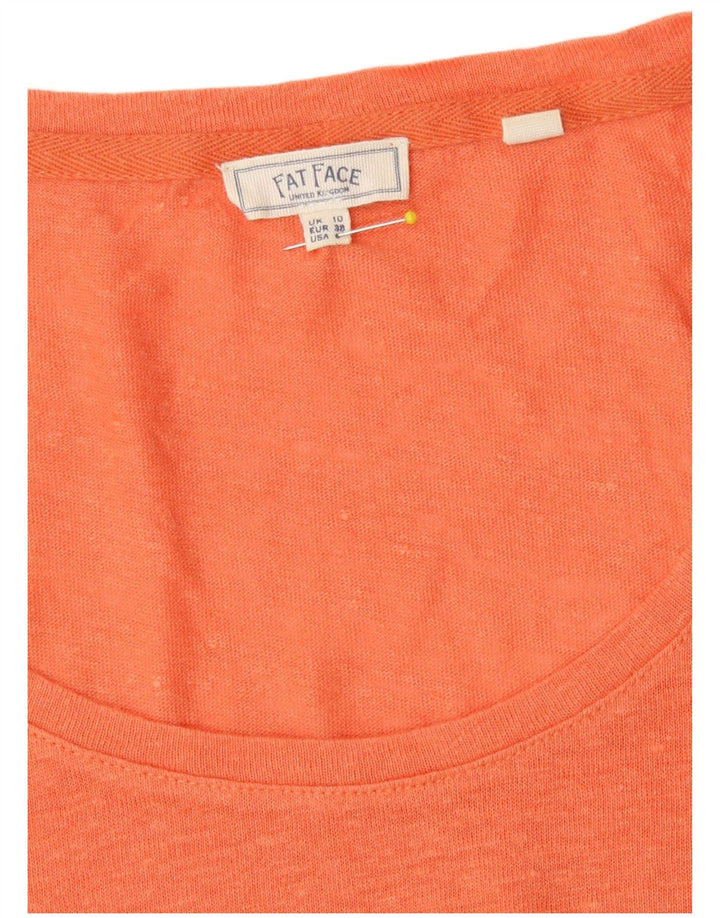 Damska koszulka oversize Fat Face Top UK 10 Small Orange