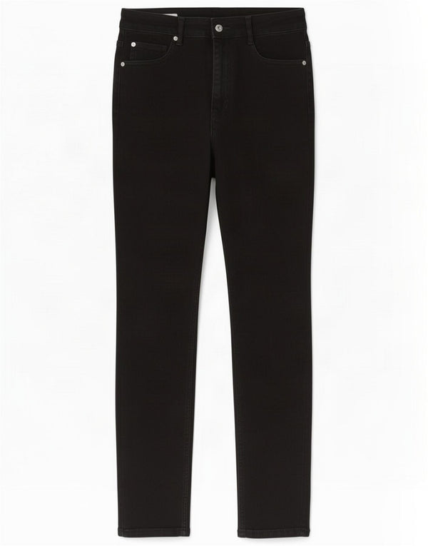 Zara Męskie jeansy obcisłe z wysokim stanem EU 38 Small W28 L27 Czarna bawełniana
