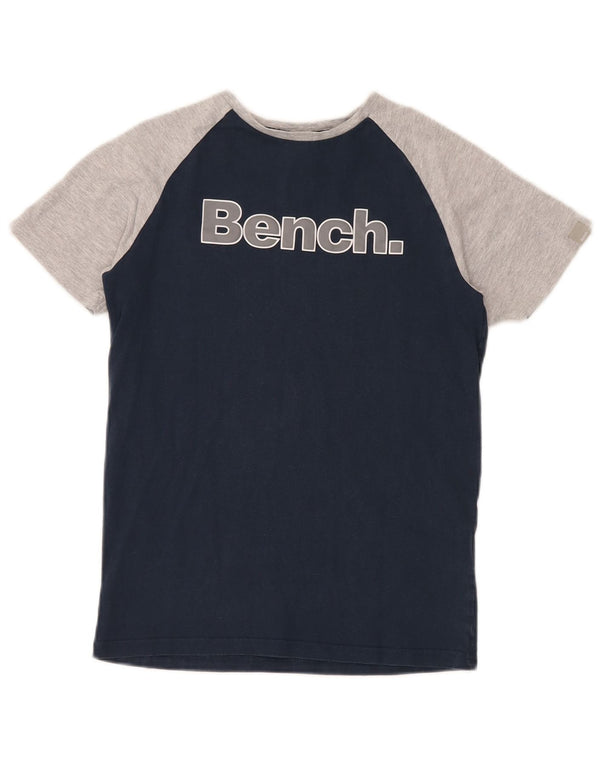 Chłopięcy T-shirt z grafiką BENCH, 11-12 lat, bawełna w kolorze granatowym