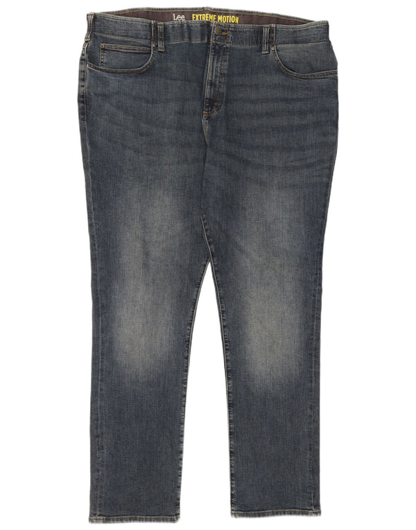 Męskie jeansy Lee Extreme Motion Straight W46 L34 Niebieskie bawełniane