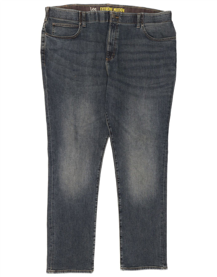Męskie jeansy Lee Extreme Motion Straight W46 L34 Niebieskie bawełniane
