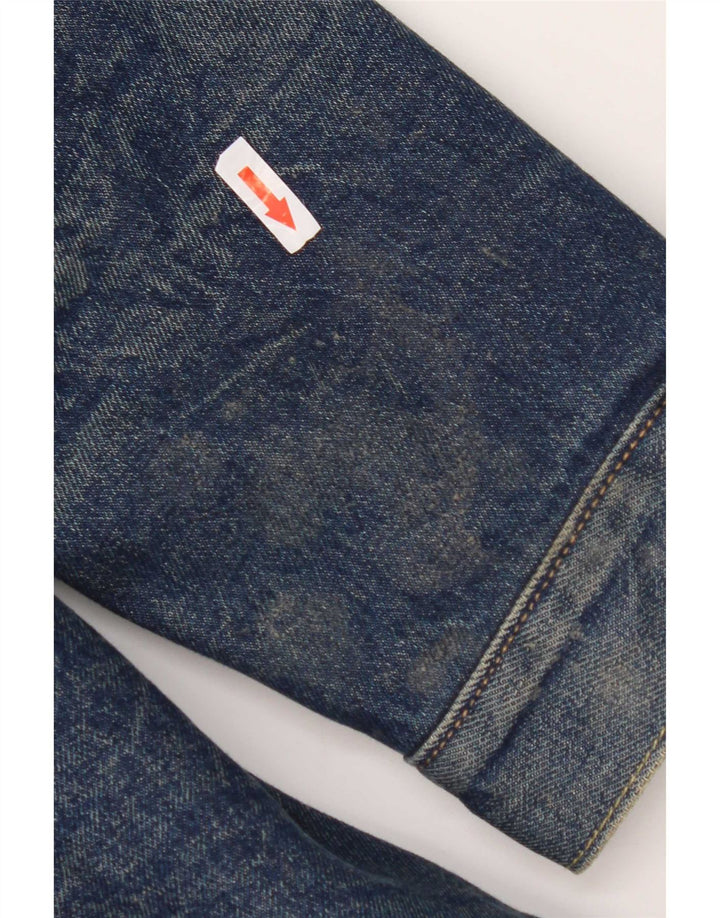 Męska kurtka dżinsowa Levi's Sherpa UK 40, duża niebieska bawełna
