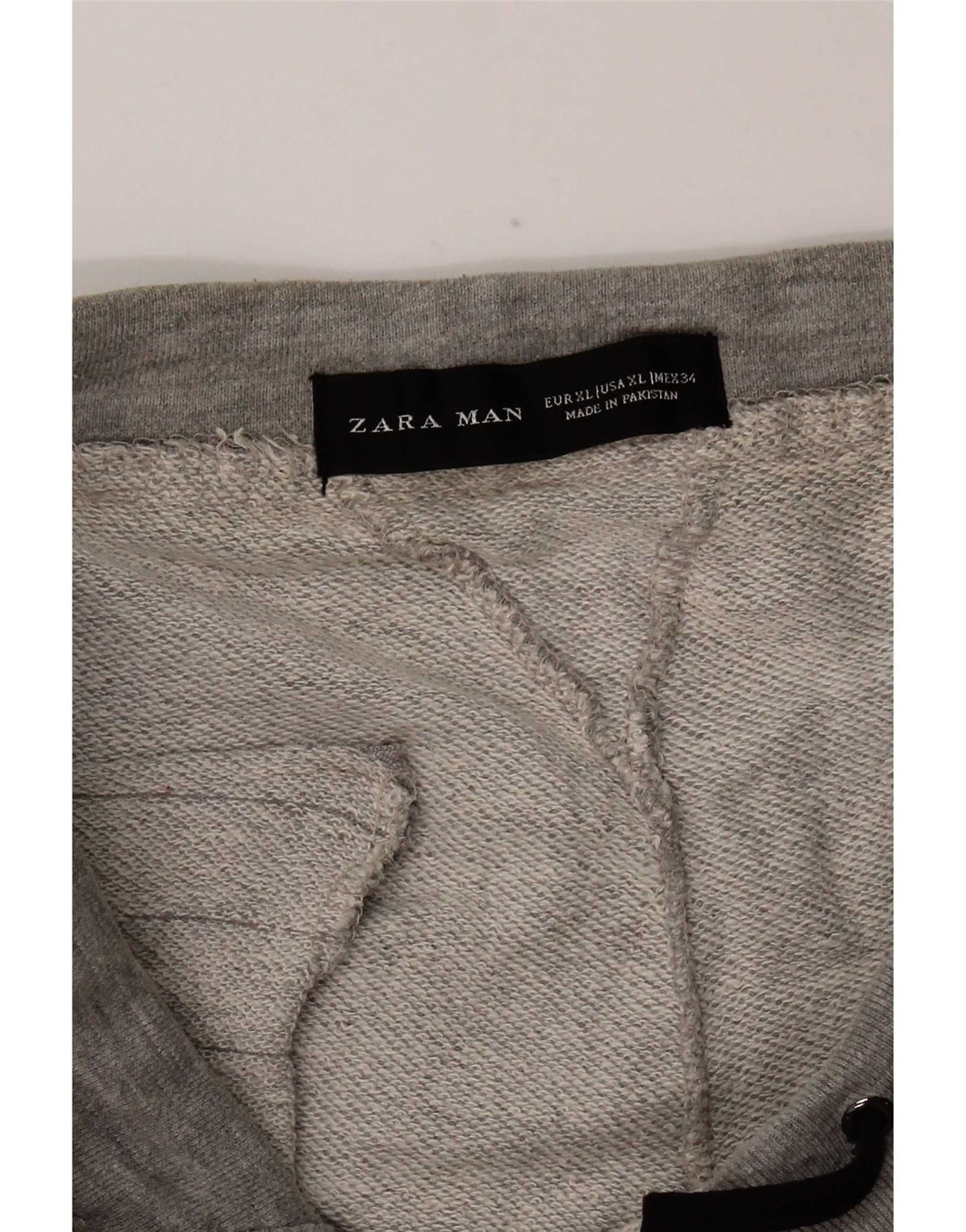 Męskie spodnie dresowe Zara Joggers XL, szara bawełna