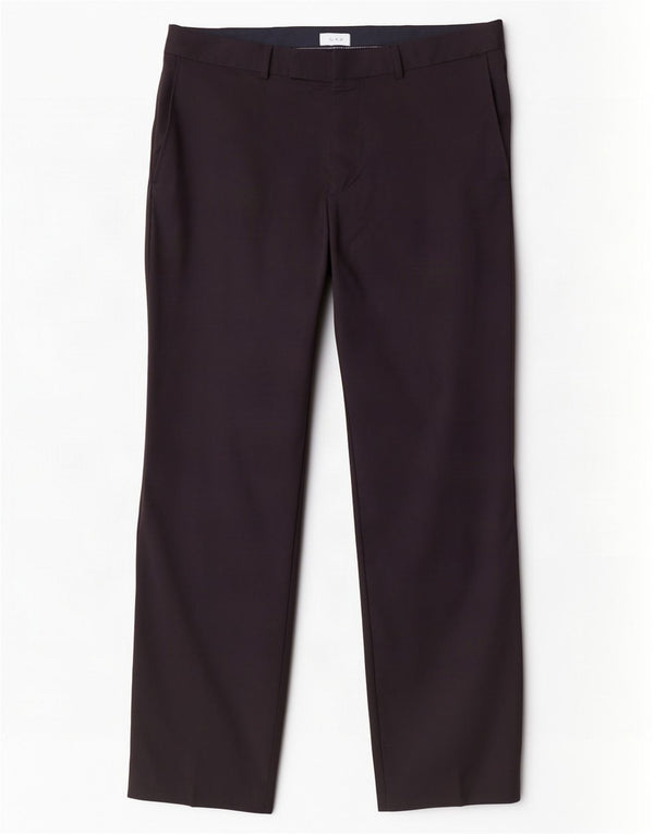 Męskie proste spodnie garniturowe Hugo Boss IT 52 XL W36 L32 Czarna wełna