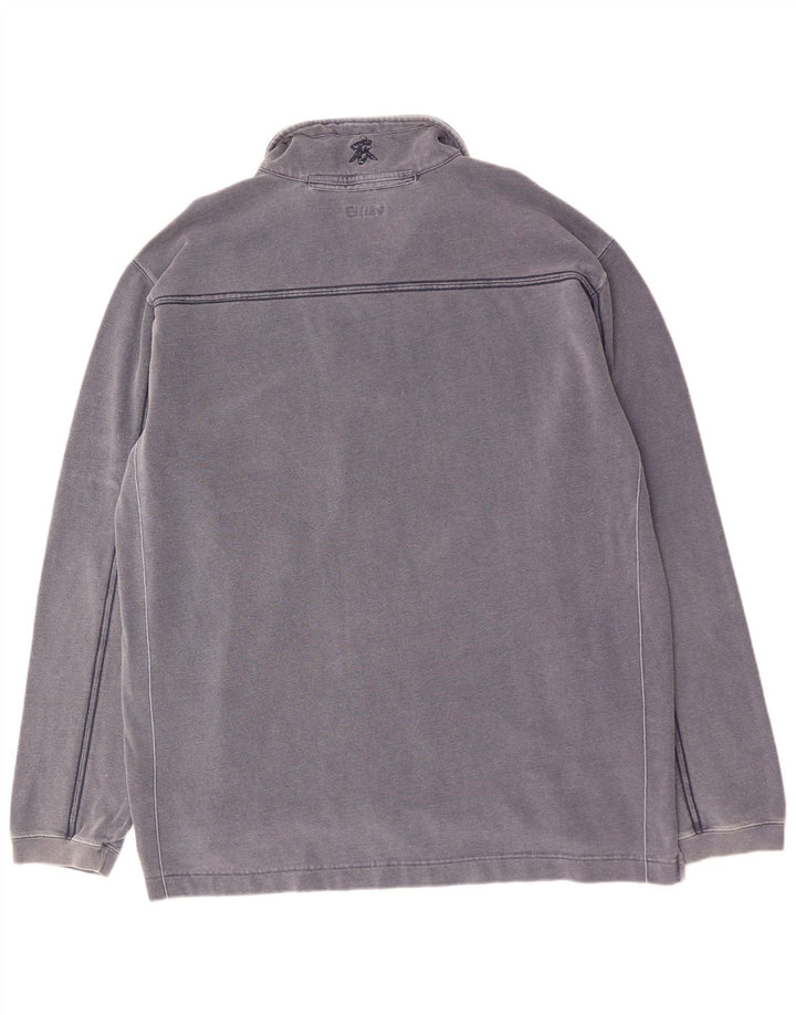 WHITE STUFF Męski sweter zapinany na zamek, 2XL, granatowy, bawełniany