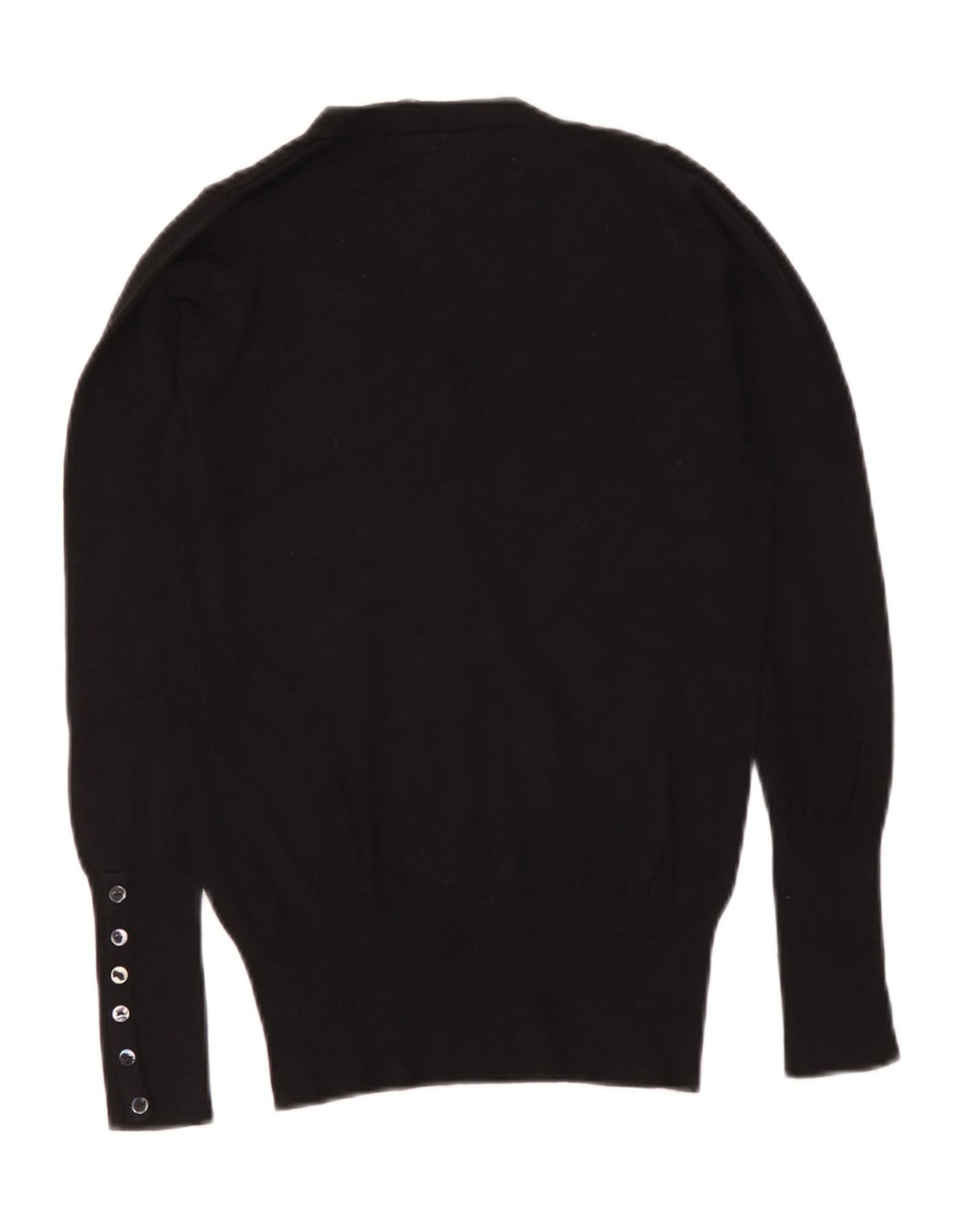 Sweter damski Zara z dekoltem w kształcie litery V, UK 10, mały, czarny